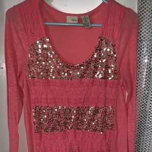 Sequin long sleeve